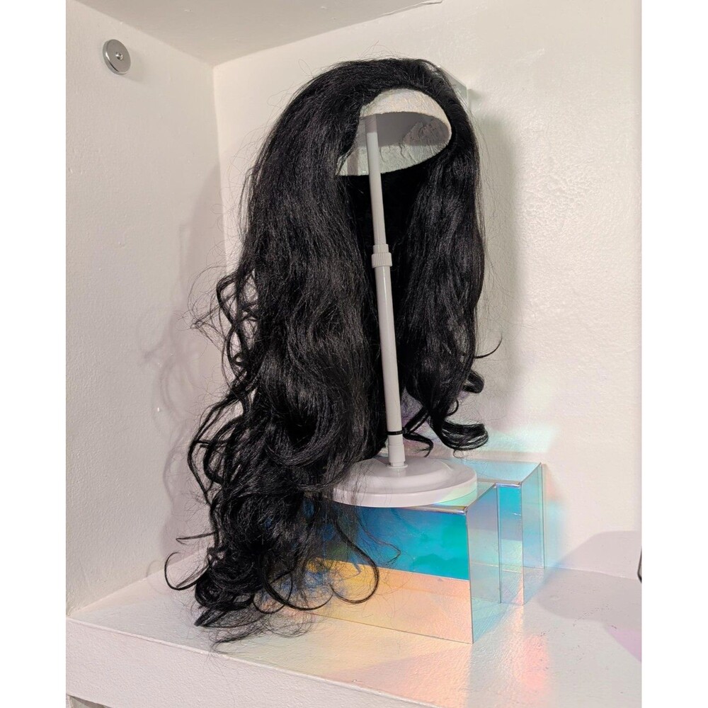 Outre Quick Weave 24" Black Wavy Half Wig Long Layered Curly Glam Hair